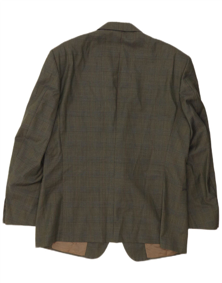 TRUSSARDI Ανδρικό μπουφάν σακάκι με 2 κουμπιά IT 54 2XL Χακί μαλλί