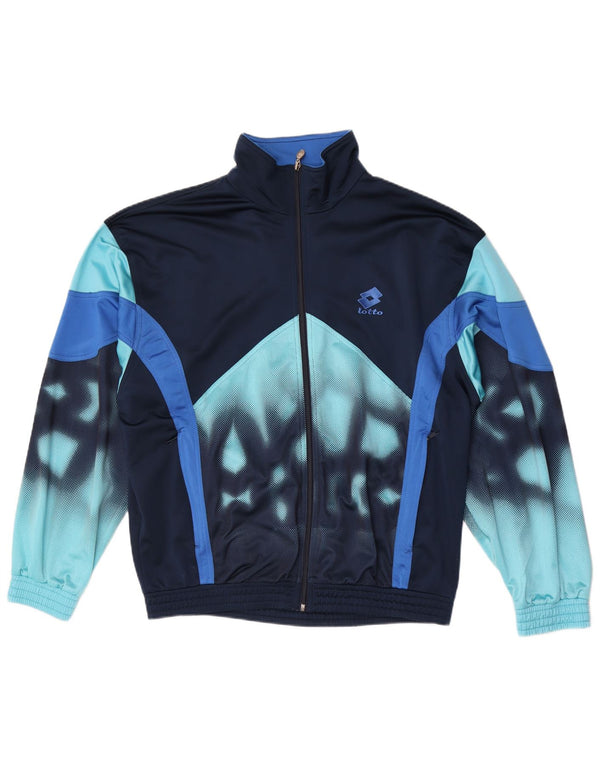 Ανδρική φόρμα Lotto Top Jacket UK 42/44 XL Navy Blue Colorblock Polyester