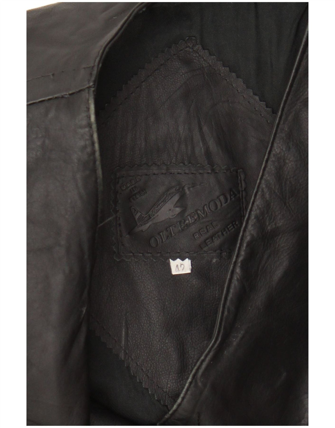 Oltremoda Γυναικείο Δερμάτινο Gilet IT 42 Medium Black Leather