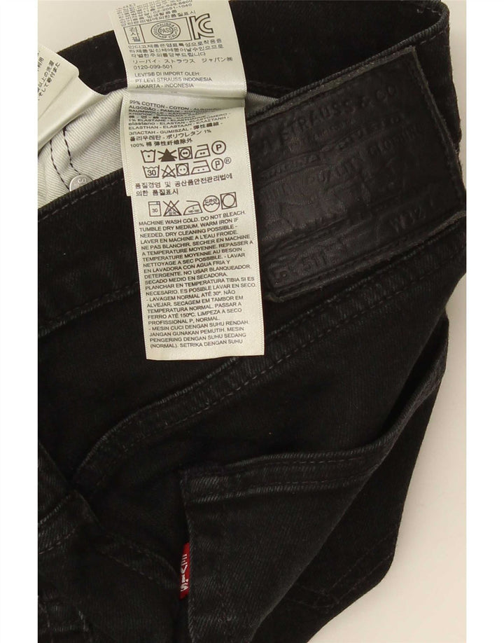 Levi's Mens 511 Slim Jeans W32 L32 Μαύρο βαμβακερό
