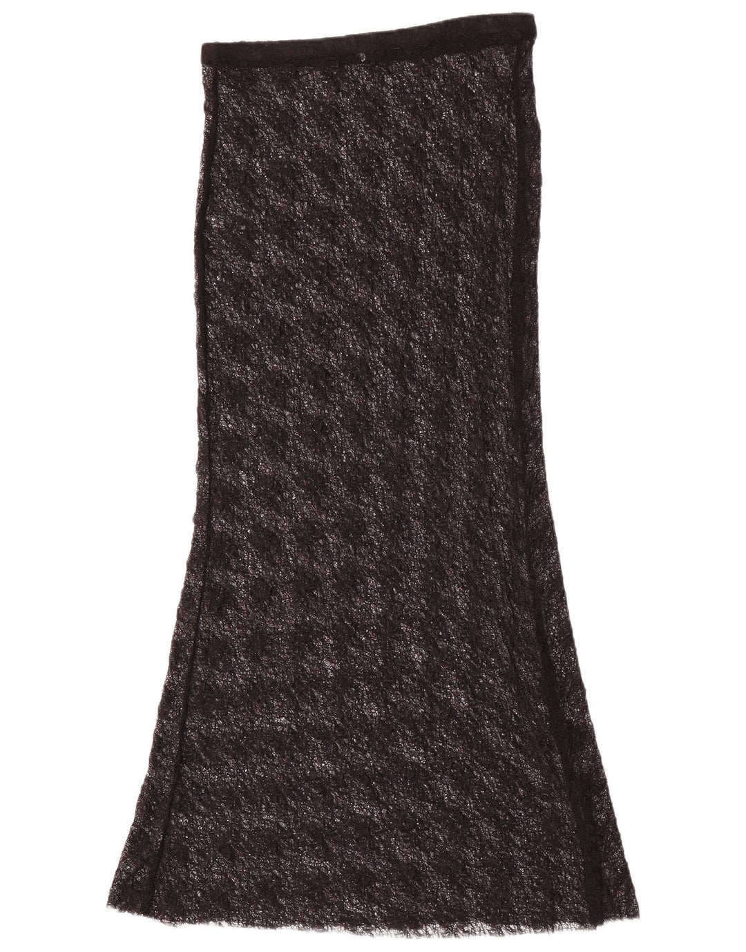 Zara Γυναικεία Δαντέλα Maxi Φούστα Μεσαία W28 Μαύρη Πολυαμίδη