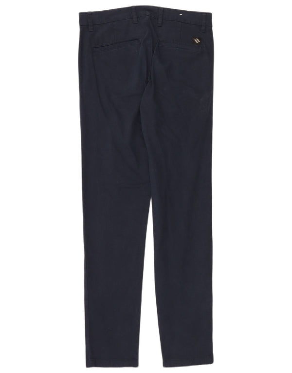 Zara Ανδρικό παντελόνι Chino Slim EU 38 Small W30 L30 Navy Blue Cotton