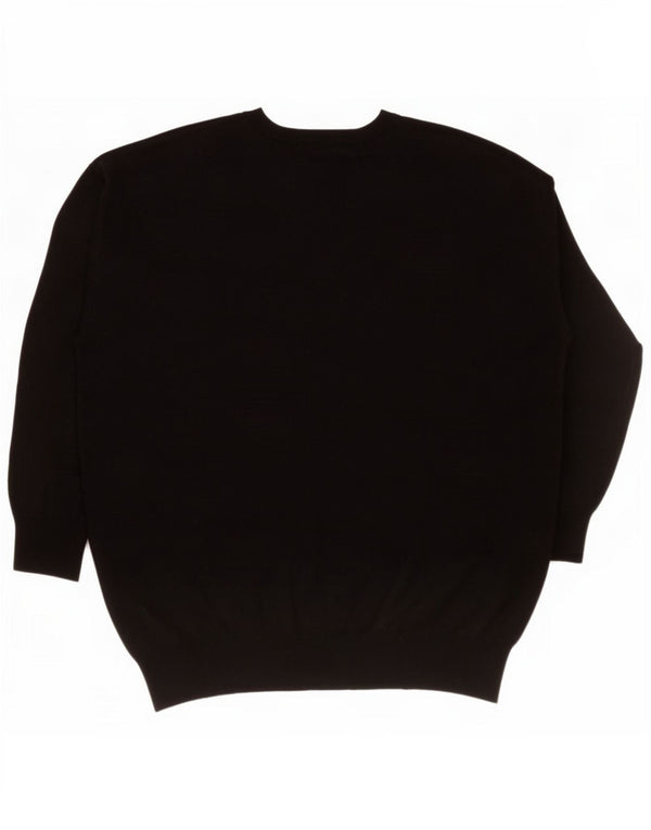 Zara Γυναικείο πουλόβερ με V λαιμόκοψη UK 18 XL Μαύρο
