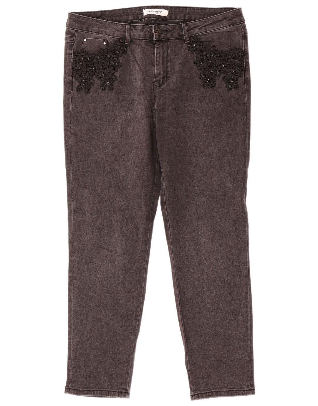 Naf Naf Γυναικείο Slim Jeans EU 42 Large W34 L28 Grey