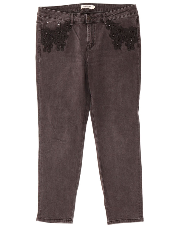 Naf Naf Γυναικείο Slim Jeans EU 42 Large W34 L28 Grey