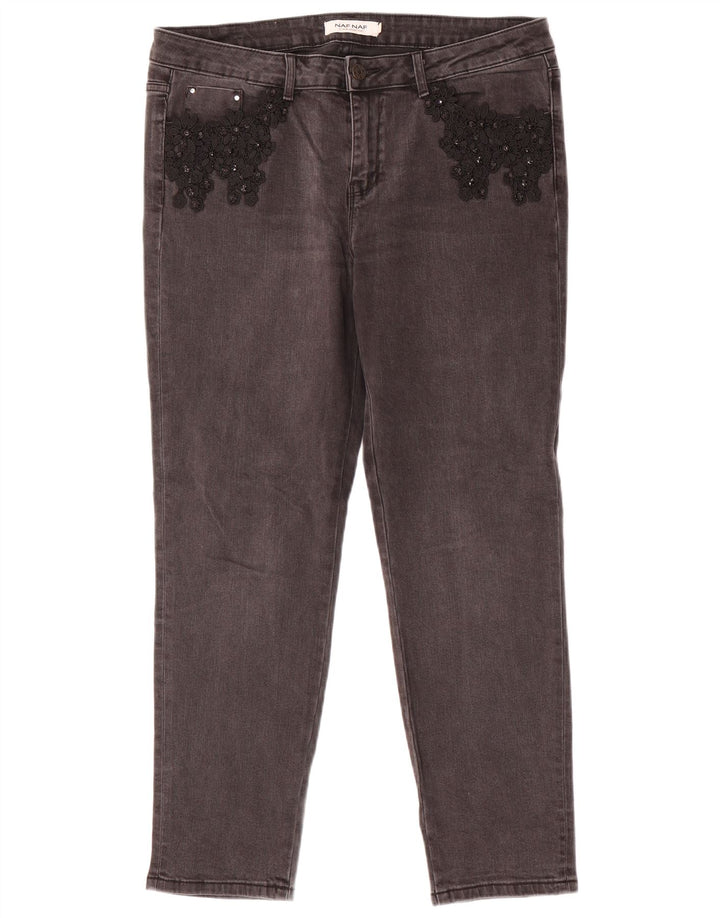 Naf Naf Γυναικείο Slim Jeans EU 42 Large W34 L28 Grey