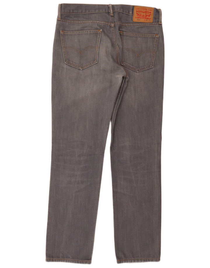 Levi's Mens 511 Slim Jeans W34 L32 Γκρι βαμβακερό