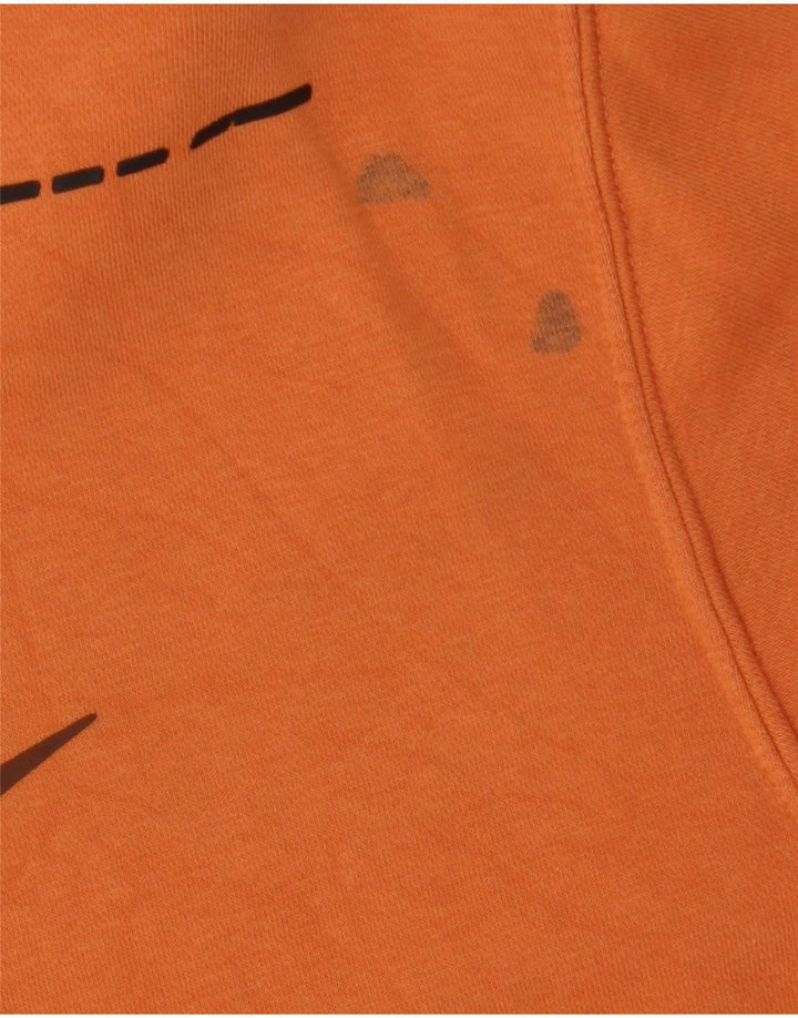 Ανδρικό γραφικό φούτερ Nike Jumper, μεγάλο πορτοκαλί βαμβακερό