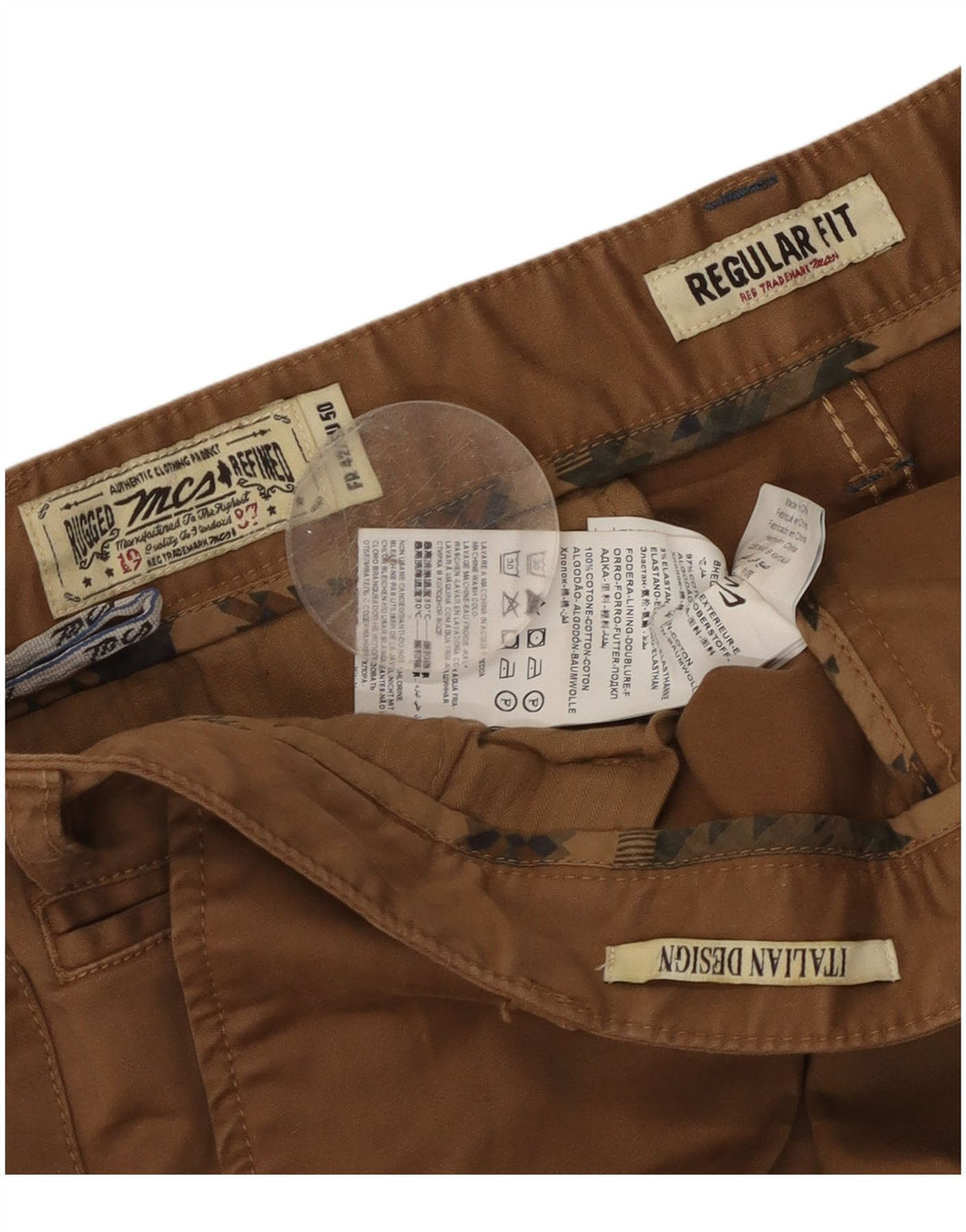 Marlboro Classics Ανδρικό παντελόνι Chino EU 50 Large W34 L35 Καφέ