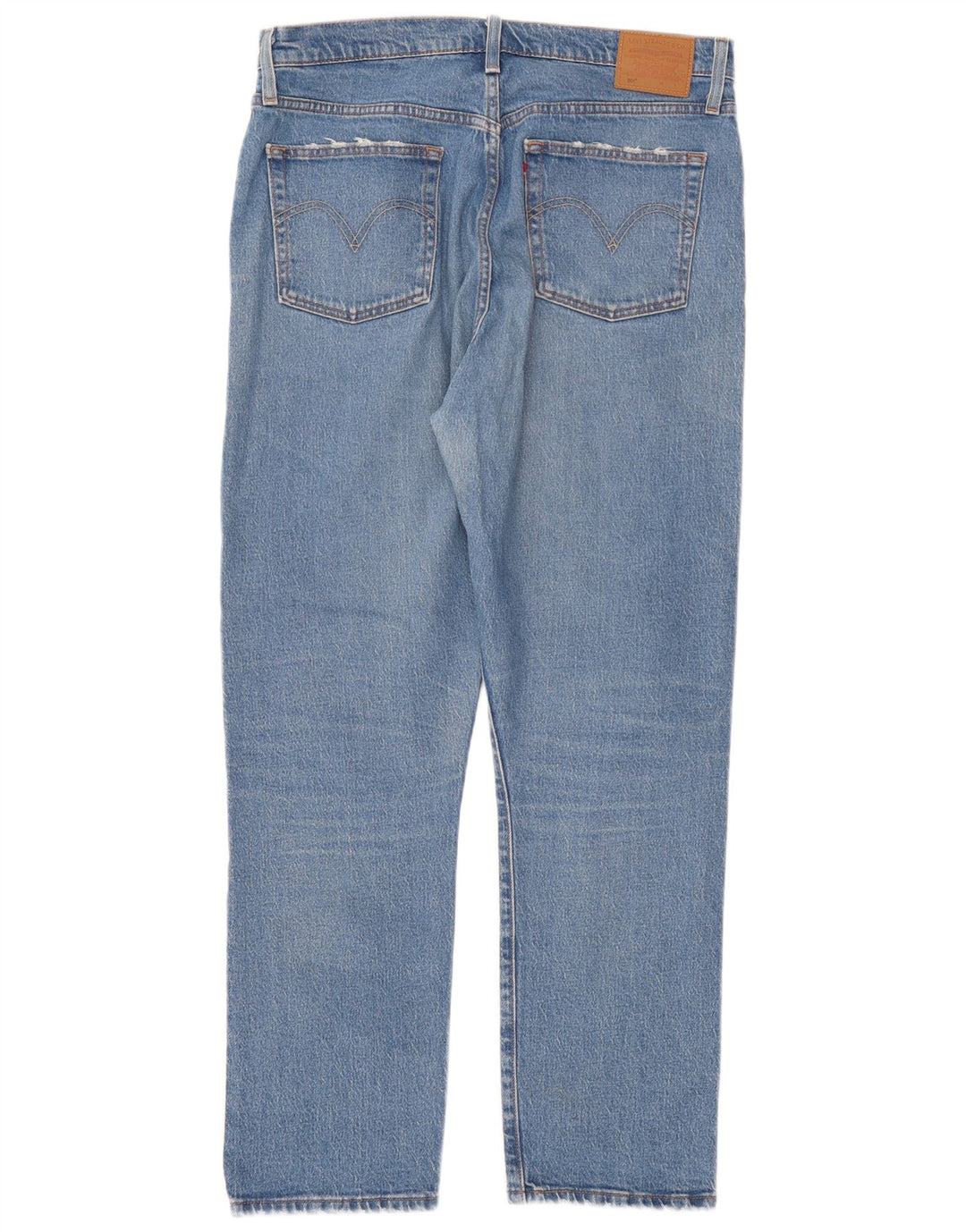 Levi's Womens 501 Straight Jeans W34 L28 Blue Cotton