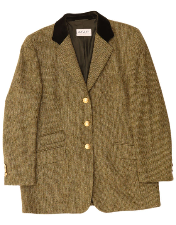 Basler Γυναικείο μπουφάν blazer UK 16 Large Green Ψαροκόκκαλο Classic