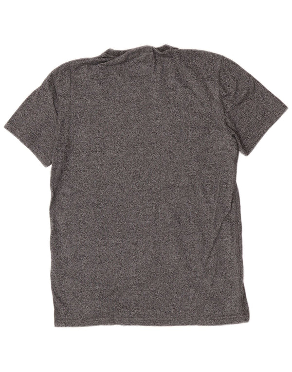 Superdry Mens Graphic T-Shirt Top Medium Grey Flecked Cotton