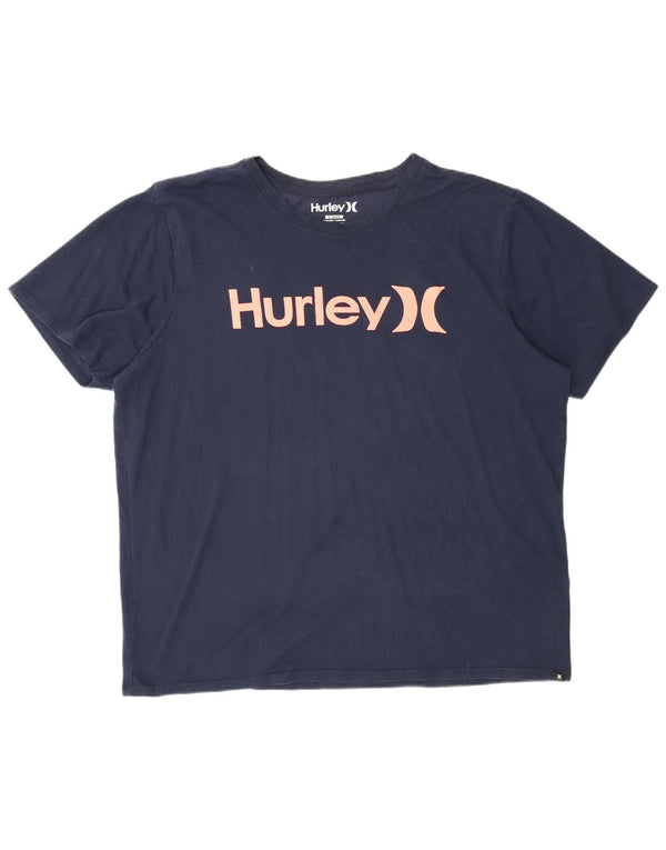 Ανδρικό T-Shirt Hurley με γραφικό Dri Fit Top XL Navy Blue Cotton