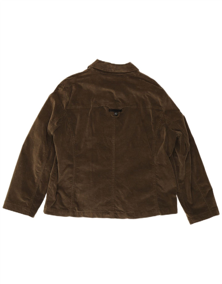 Perte by Krizia Γυναικείο Utility Jacket UK 22 3XL Καφέ Βαμβακερό