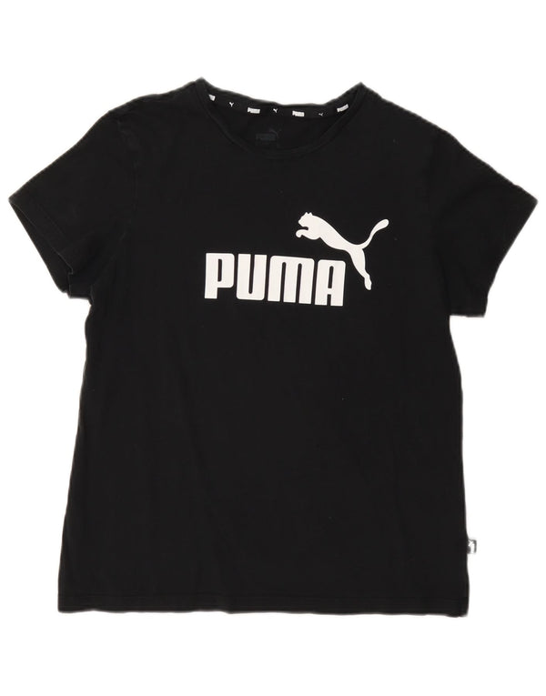 Γυναικείο γραφικό μπλουζάκι Puma Top UK 14 Medium Black
