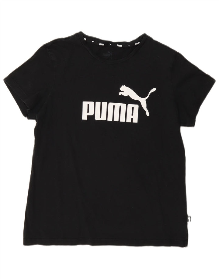 Γυναικείο γραφικό μπλουζάκι Puma Top UK 14 Medium Black