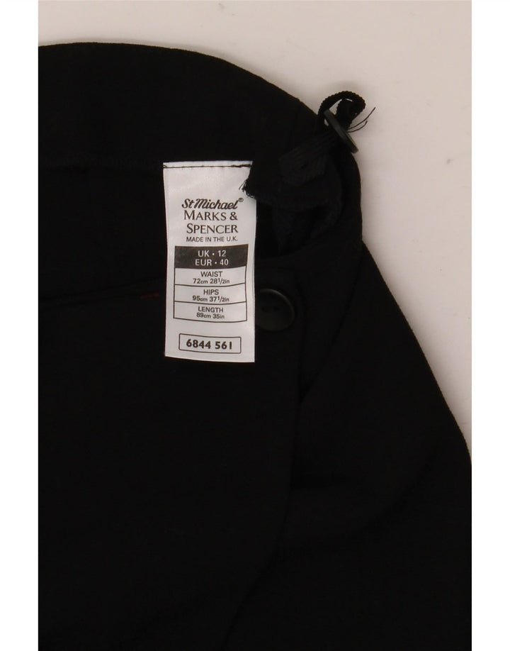 Marks & Spencer Γυναικεία φούστα Wrap UK 12 Medium W28 Black Polyester