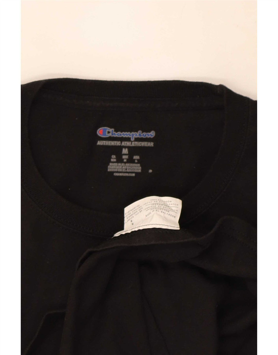 Ανδρικό T-Shirt Champion Top Μεσαίο μαύρο βαμβακερό