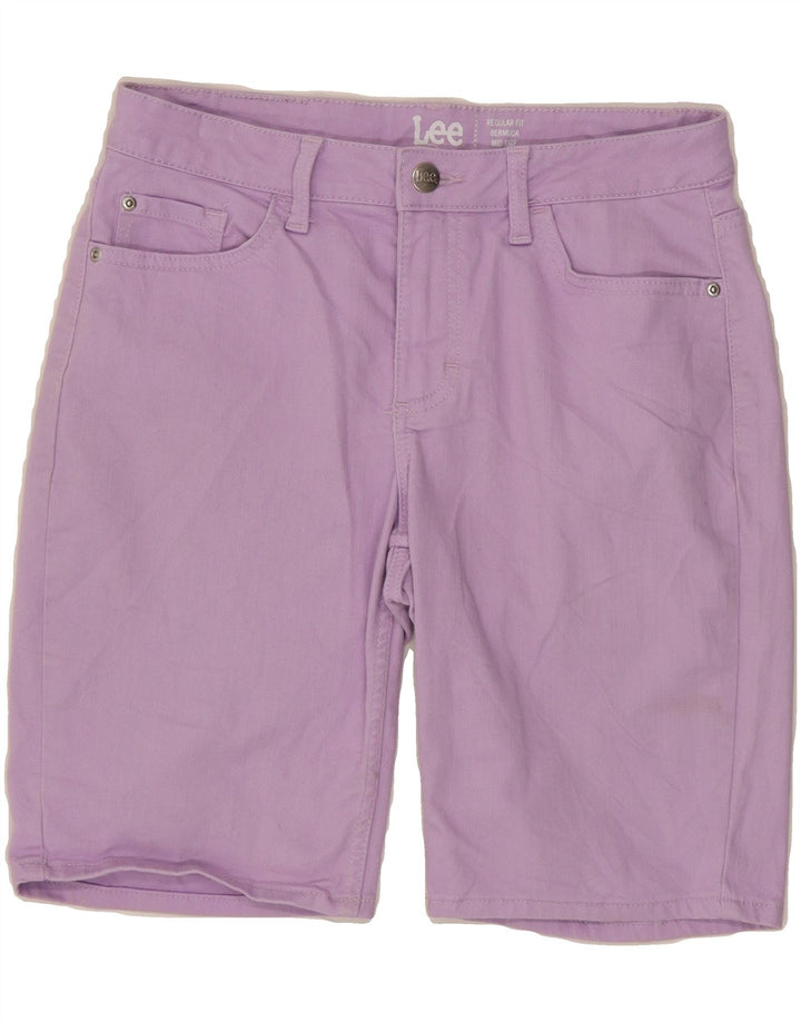 LEE Womens Bermuda Mid Rise Regular Fit Casual Shorts W28 Medium Purple Vintage Lee and Second-Hand Lee from Messina Hembry 