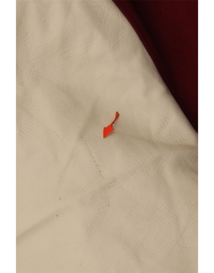 Champion Mens Graphic Varsity Jacket UK 44 2XL Burgundy Colorblock