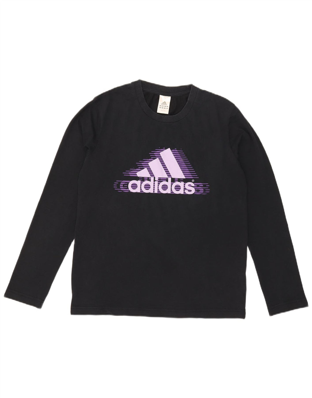 Ανδρικό γραφικό τοπ Adidas με μακρυμάνικο μεσαίο ναυτικό μπλε