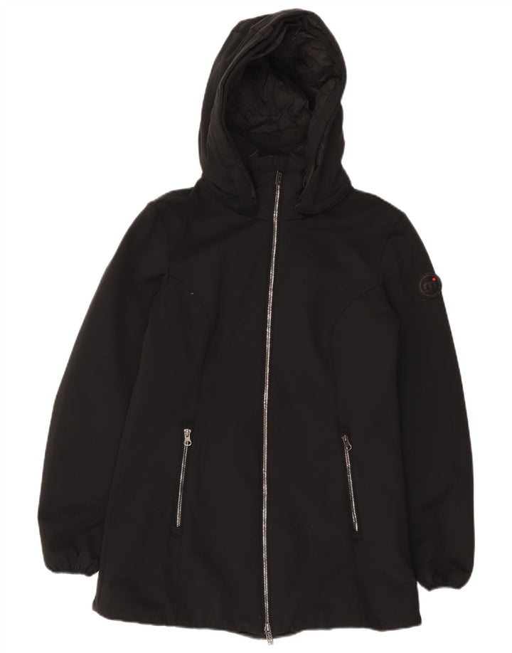 Mistral Γυναικείο μπουφάν με κουκούλα UK 10 Small Black Nylon