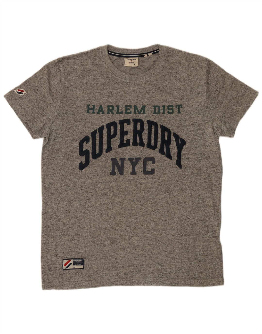 Ανδρικό γραφικό μπλουζάκι Superdry, Βαμβακερό, μεσαίο γκρι