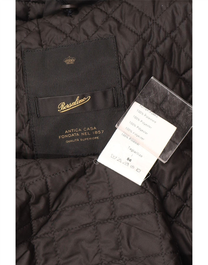 Borsalino Ανδρικό Αδιάβροχο IT 56 3XL Navy Blue Polyester Classic