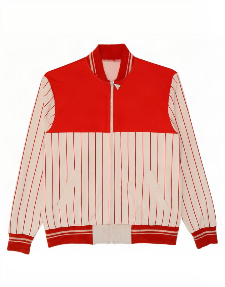 Vintage ανδρική αθλητική φόρμα Top Jacket Μεγάλο κόκκινο ριγέ