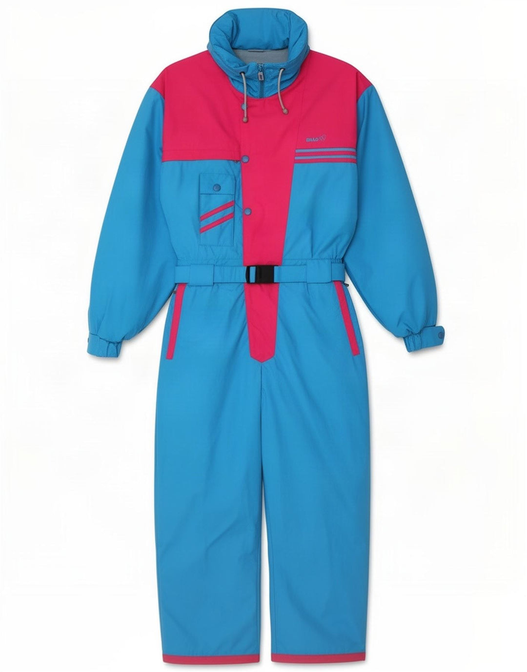 Bailo Womens Ski Jumpsuit IT 52 2XL Blue Colorblock Polyester