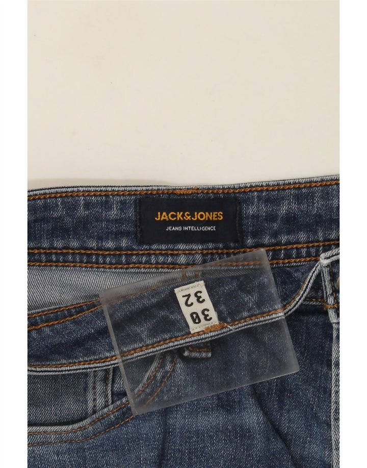 Jack & Jones Ανδρικό τζιν ίσιο W30 L32 Μπλε βαμβακερό