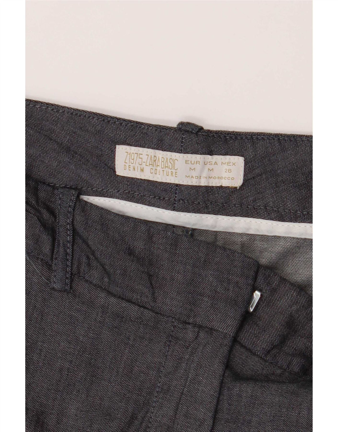 Zara Γυναικείο Σορτς Chino Medium W28 Γκρι βαμβακερό