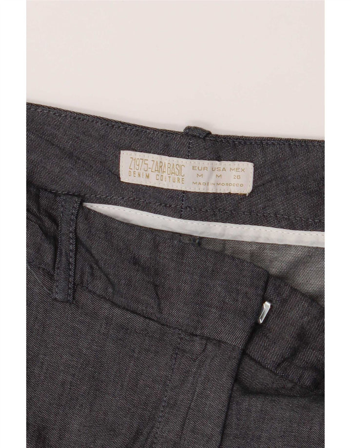 Zara Γυναικείο Σορτς Chino Medium W28 Γκρι βαμβακερό