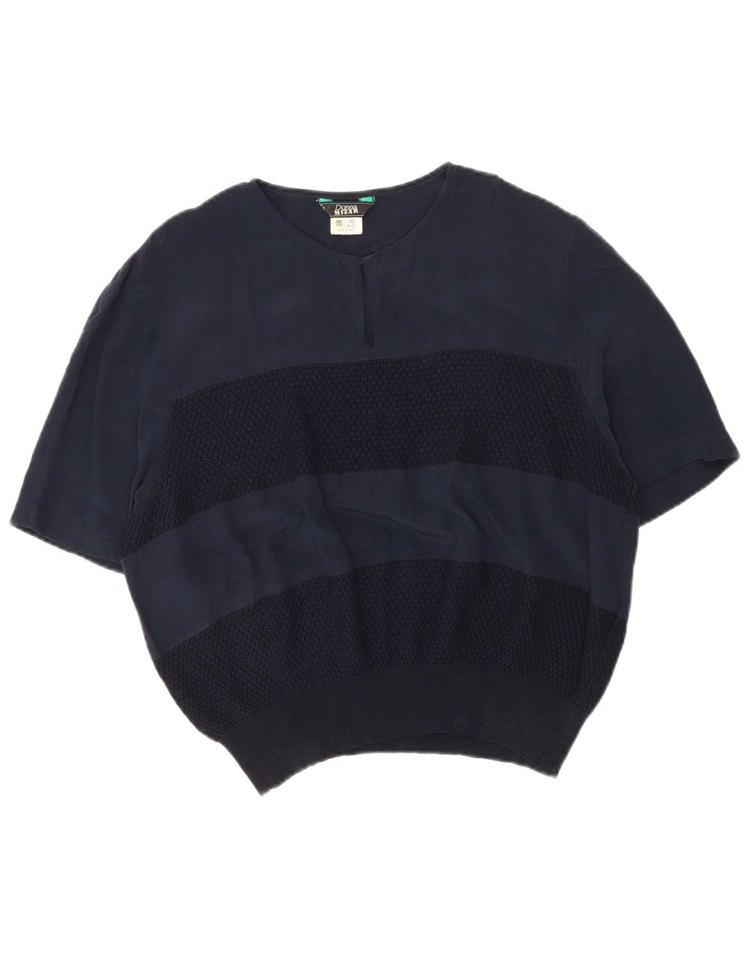 Donna Mizar Γυναικεία Μπλούζα Top IT 50 XL Navy Blue Silk