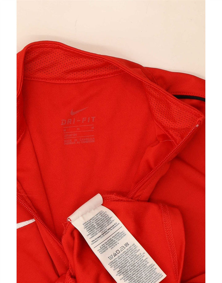 Μπουφάν Nike Boys Dri Fit αθλητική φόρμα 10-11 ετών Μεσαίο κόκκινο πολυεστέρα