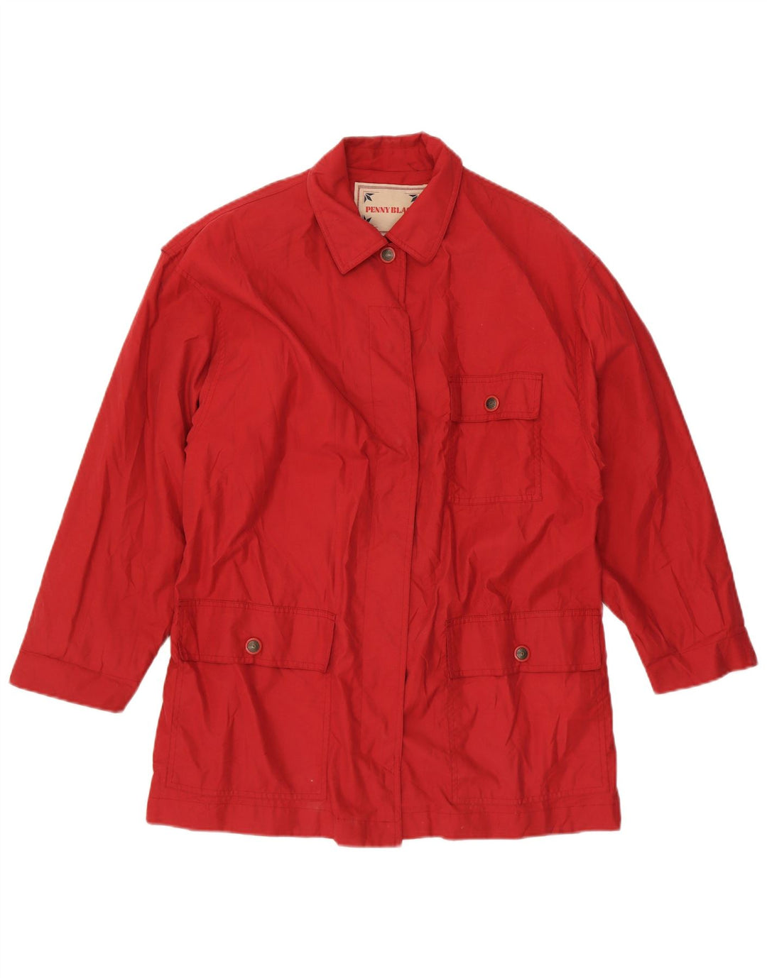 Penny Black Γυναικείο Utility Jacket UK 16 μεγάλο κόκκινο βαμβακερό