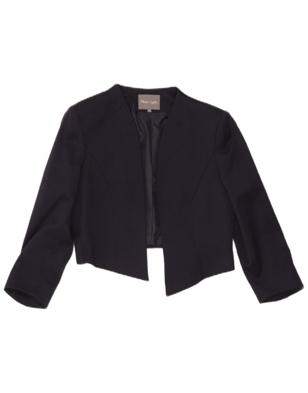 Phase Eight Womens 3/4 Sleeve Open Bolero Jacket UK 14 Large Navy Blue