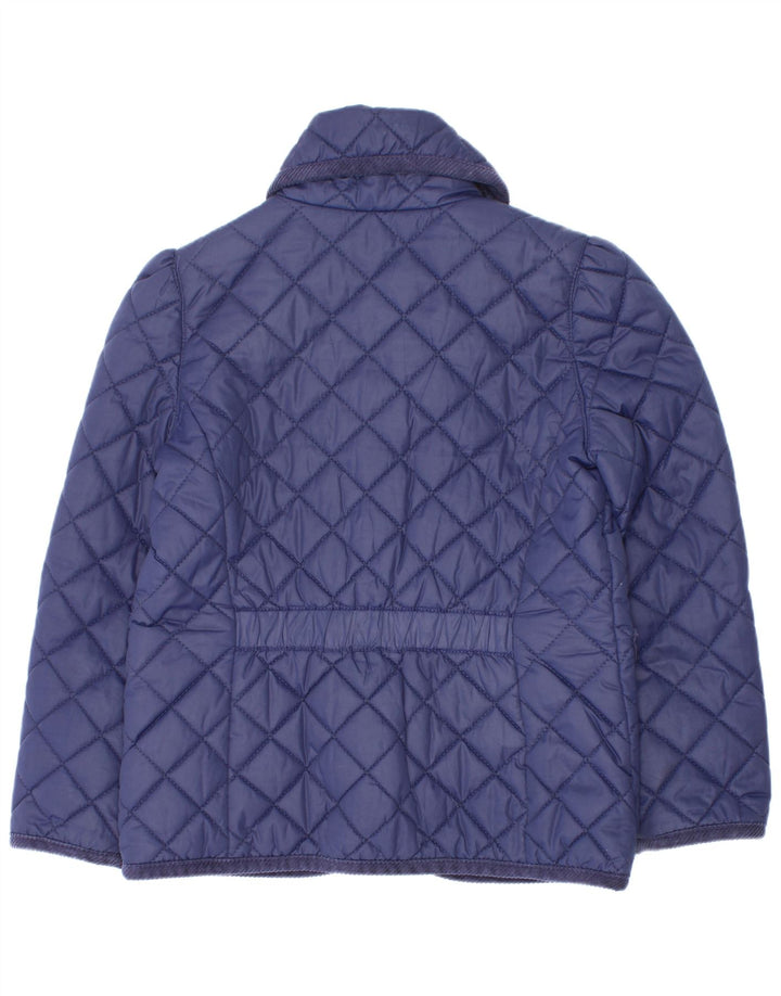 Polo Ralph Lauren Girls Quilted Jacket 5-6 Years Navy Blue Polyester