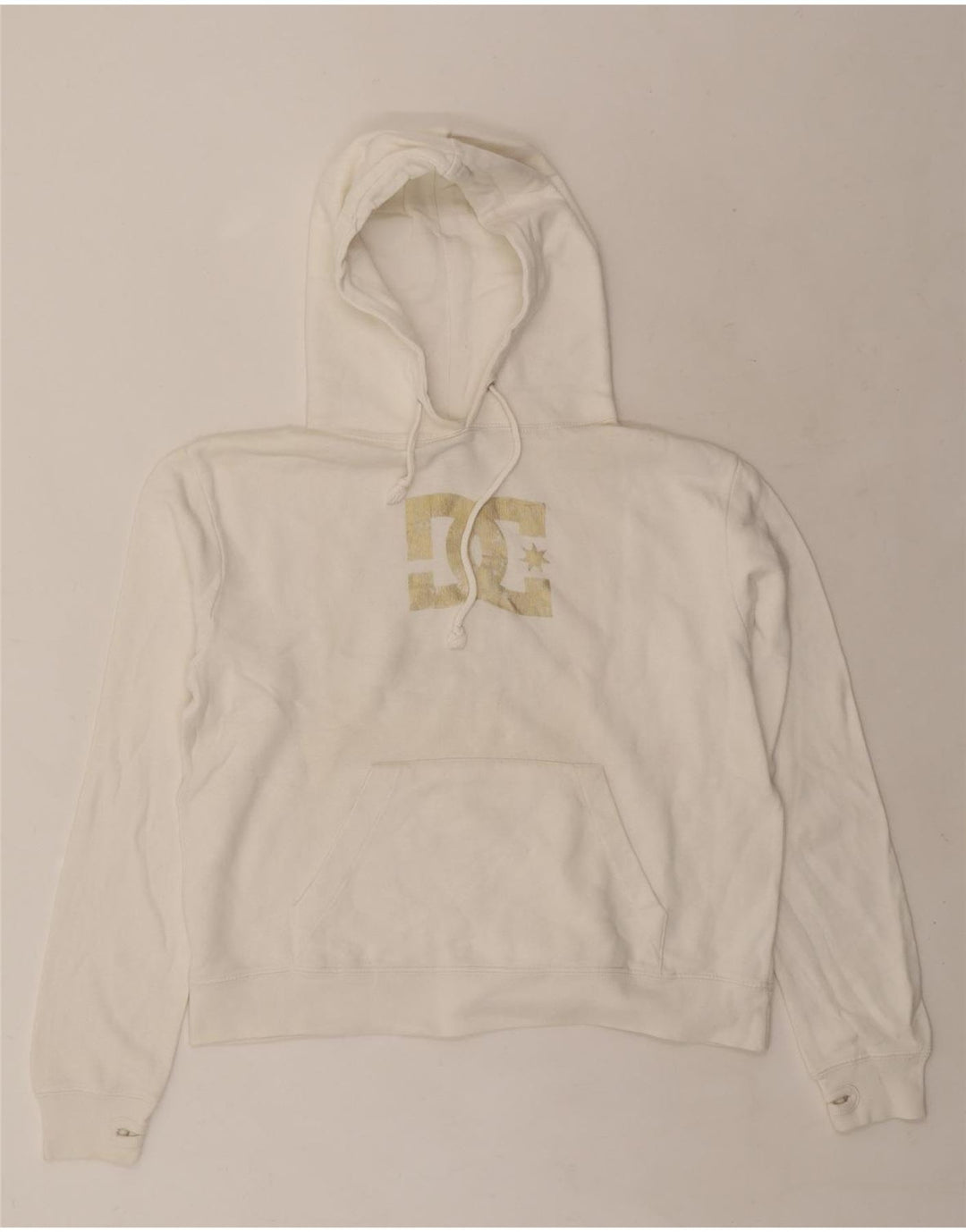 Γυναικείο γραφικό κουκούλα DC UK 16 Large Off White Βαμβακερό