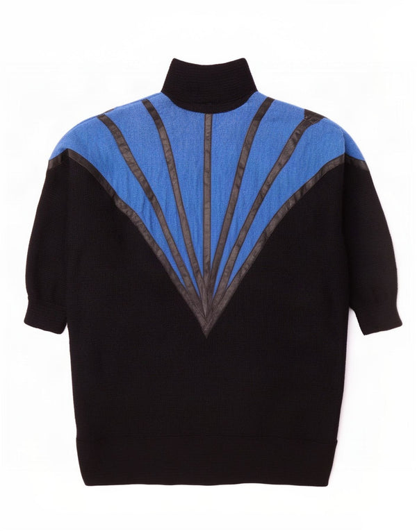 Vintage Γυναικείο Oversized Longline Cardigan πουλόβερ UK 14 Medium Black