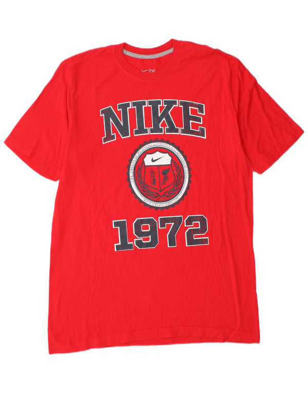 Ανδρικό T-Shirt Nike Standard Fit με γραφικό τοπ μεγάλο κόκκινο