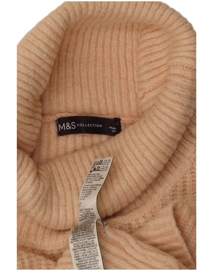 Marks & Spencer Γυναικείο πουλόβερ με ρολό λαιμόκοψη UK 14 Medium Orange