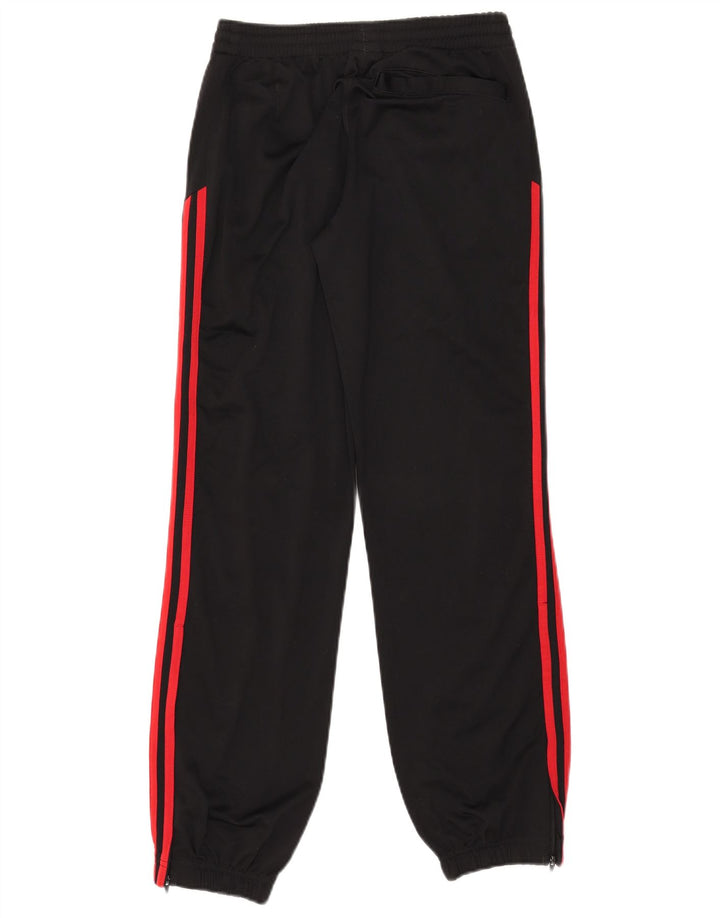 Adidas Boys Tracksuit Trousers Joggers 13-14 Years Black Polyester