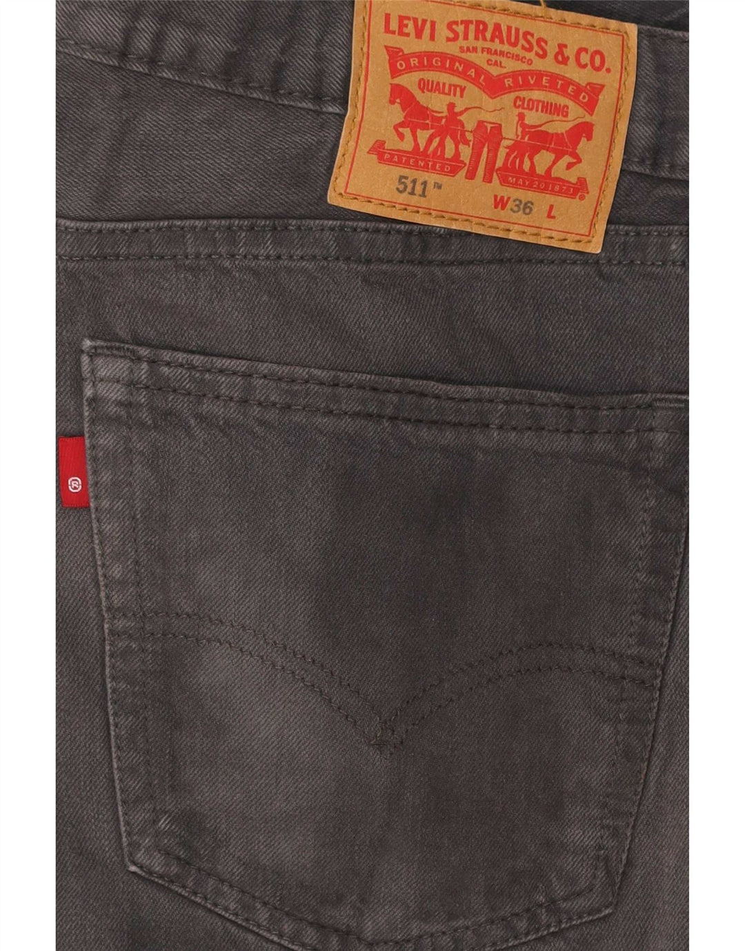 Ανδρικό τζιν σορτς Levi's 511 μεγάλο W36 Γκρι βαμβακερό