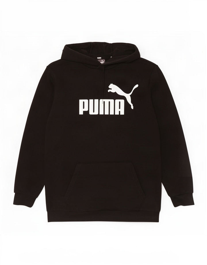 Ανδρικό γραφικό κουκούλα Puma, μεσαίο μαύρο βαμβακερό