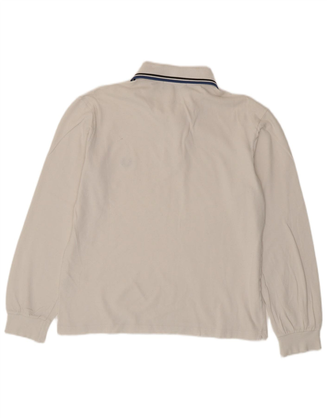 Fred Perry Ανδρικό μακρυμάνικο μπλουζάκι πόλο, μεσαίο λευκό βαμβακερό