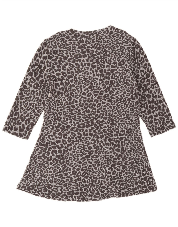 Marks & Spencer Γυναικείο φόρεμα A-Line UK 12 Medium Grey Animal print