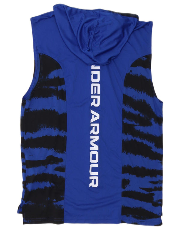 Under Armour Ανδρικό γιλέκο με κουκούλα γραφικό Top Large Blue Animal Print Polyester