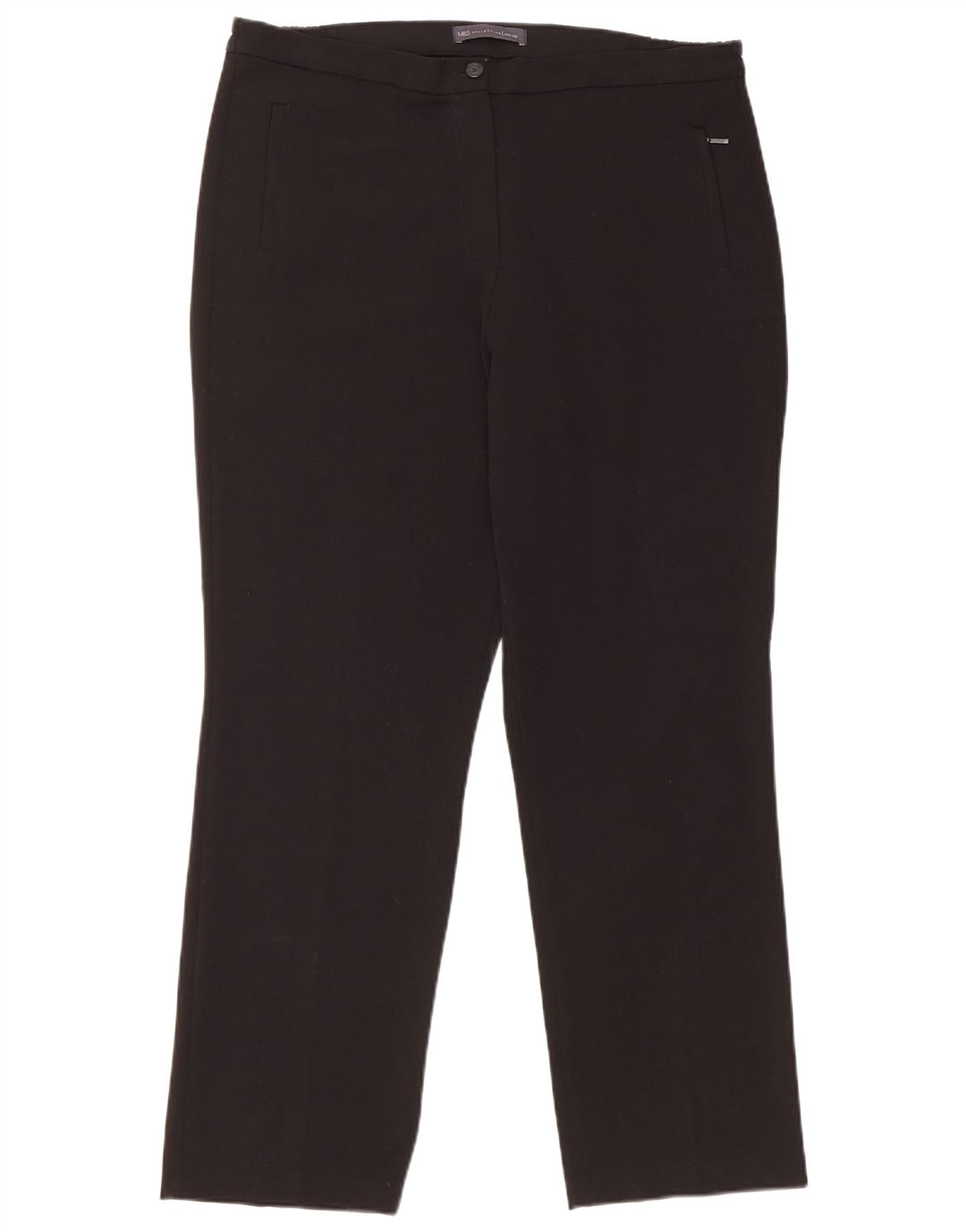 Marks & Spencer Γυναικείο Slim Casual Παντελόνι W36 L28 Μαύρο