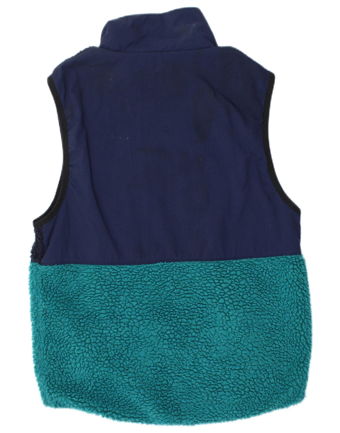 NIKE Mens Fleece Gilet UK 36 Small Navy Blue Colorblock Πολυεστέρας Sports